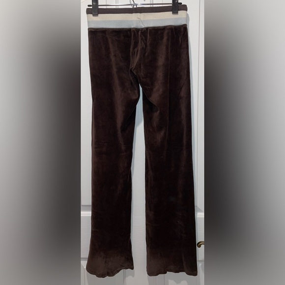 Juicy Couture Womens Track Pants Joggers Brown Velour Pants P - Picture 2 of 9